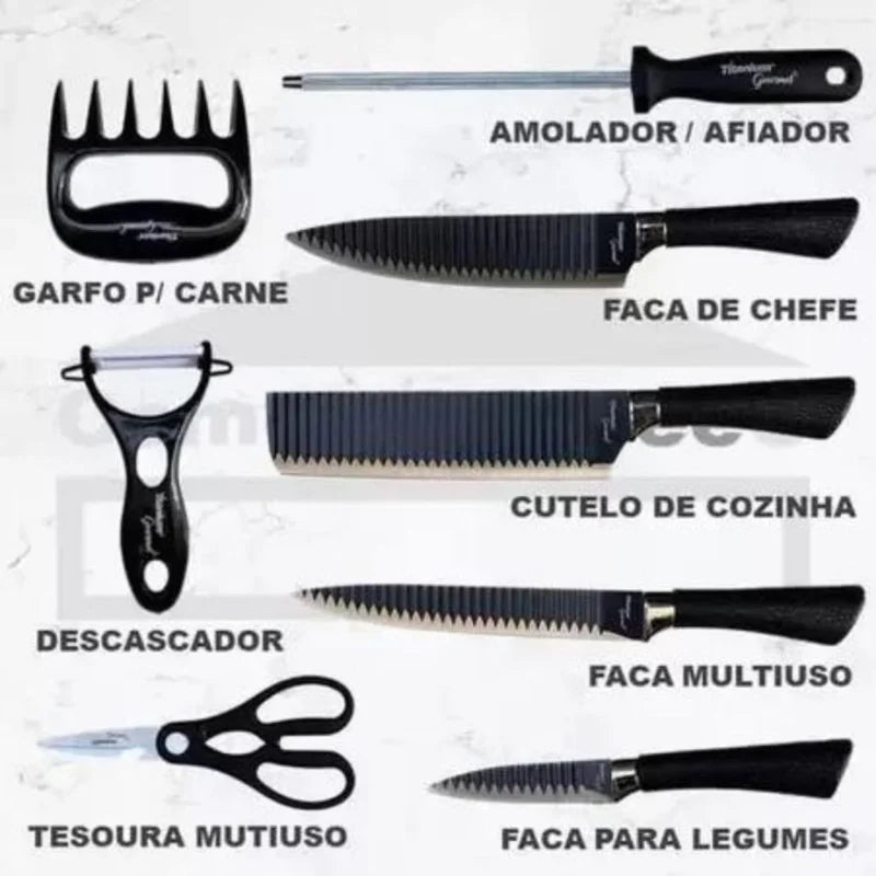 Jogo de Facas Profissional (6 peças)