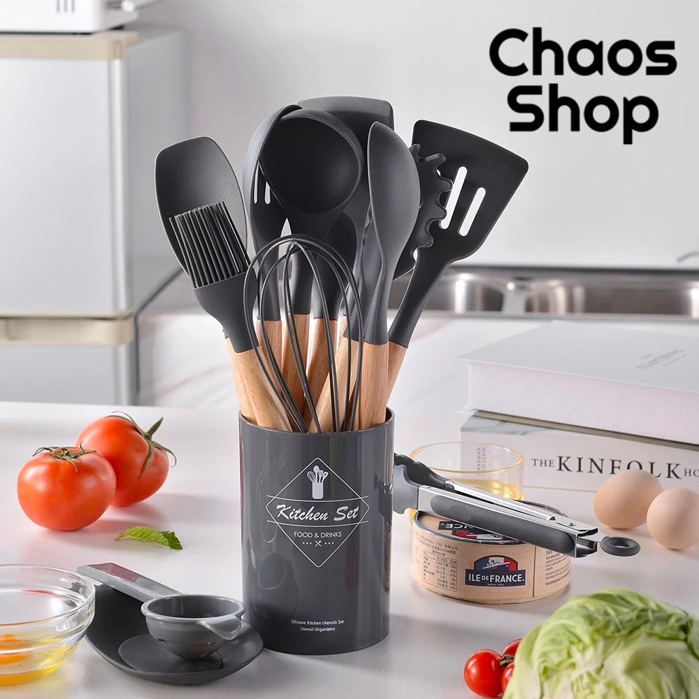 Kit de Cozinha 12 Peças de Silicone